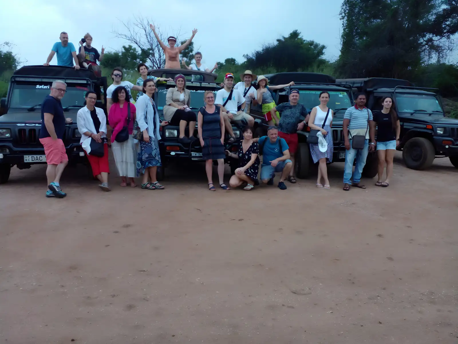 King Lakeside Jeep Safari team in Habarana